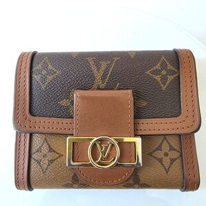 Louis Vuitton Dauphine Compact‎ Wallet Reverse Monogram Brown